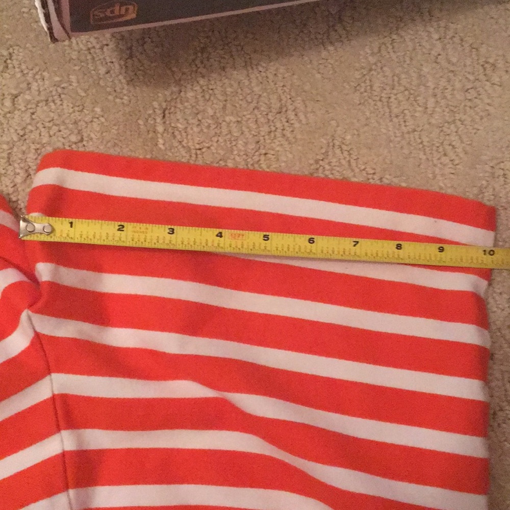 Ann Taylor Orange Striped Shorts - Picture 7 of 7